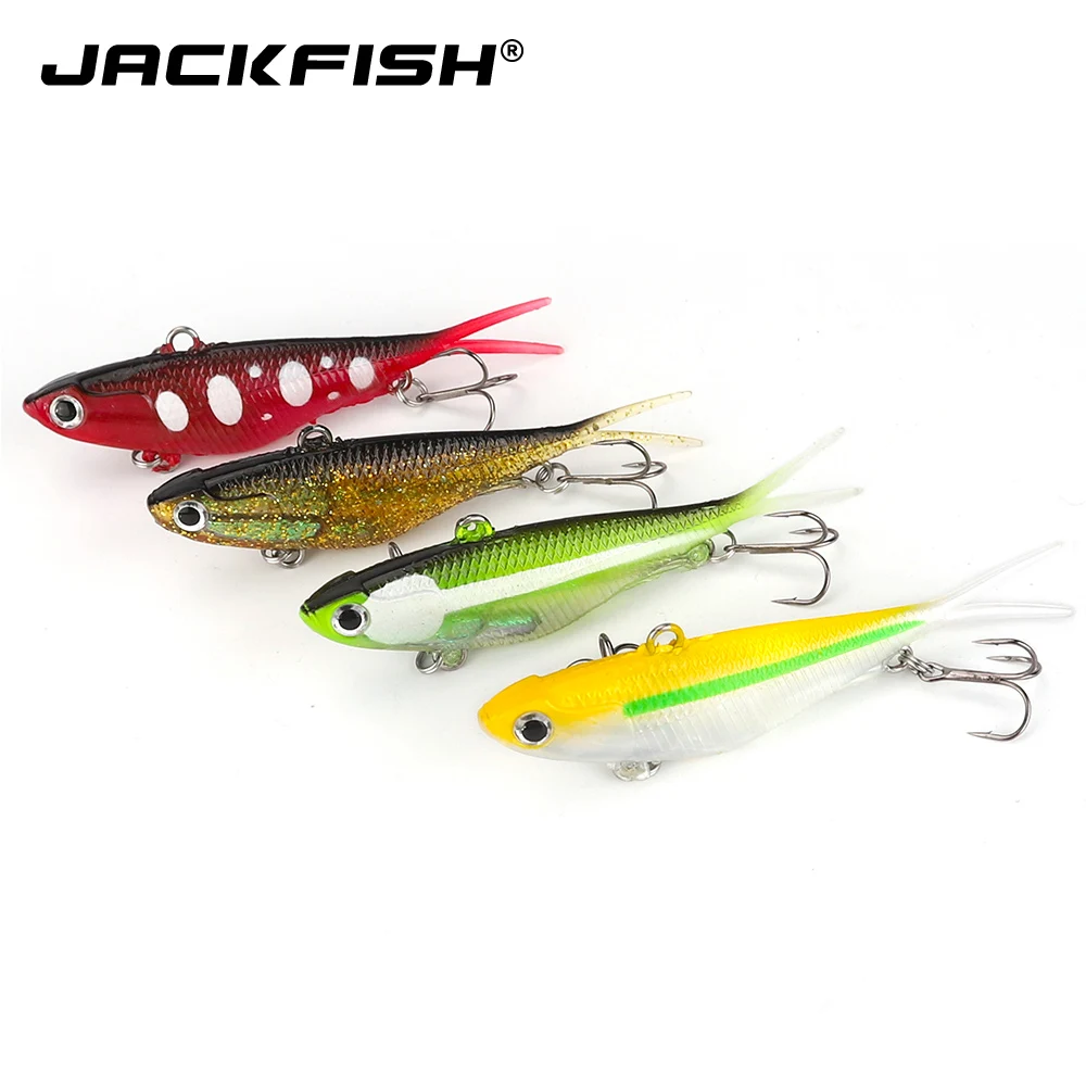 JACKFISH 4 шт./лот Мягкая приманка 9 5 см/20 г воблеры искусственная рыболовные приманки