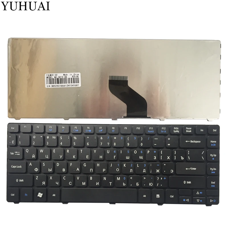 

Russian Laptop Keyboard for Acer Aspire 5940 5940G 5942 5942G 5935 5935G 3811 3811T 3811TG 3811TZ 3811TZG 4739Z NSK-AMK0R RU