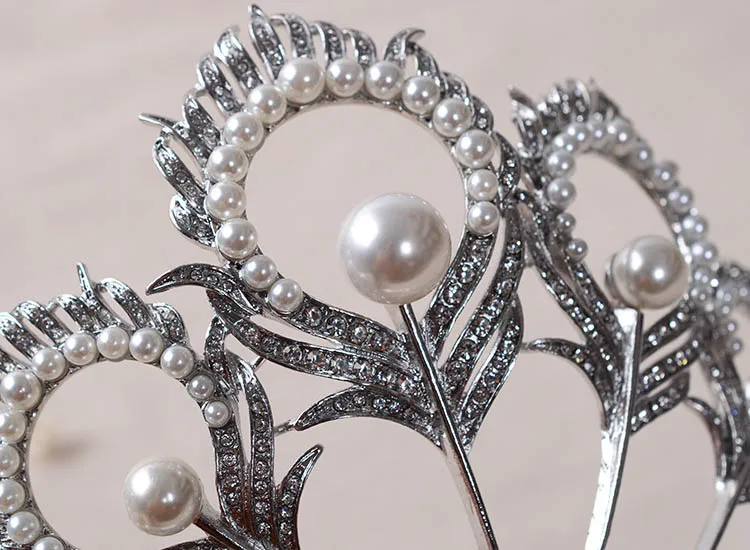 Мисс Вселенная Корона nova princesa Диана coroa де cristal e perola де cabelo Acessórios de casamento e тиара mikimoto Корона