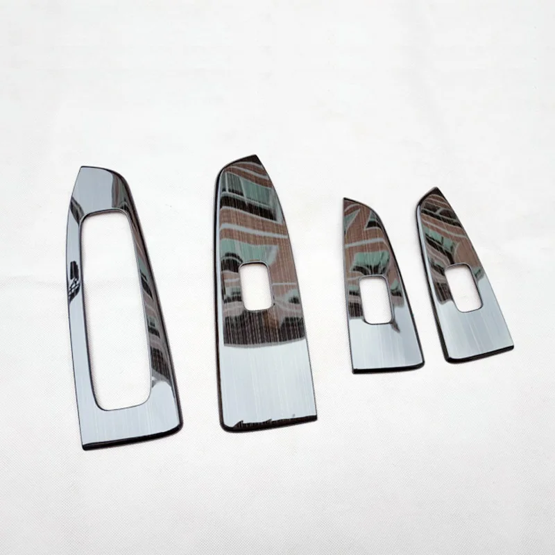 Для Kia Forte 3 металлический интерьер автомобиля, окна, мотор, дверная ручка, крышка подлокотника, отделка автомобиля, Стильные наклейки, аксессуары, 4 шт