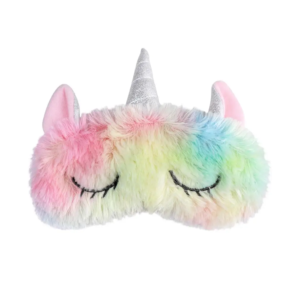 

Unicorn Sleep Eye Mask Shade Nap Cover Blindfold Face ice cream Shading Sleep Cotton Goggles Aid Relax Travel Eyepatch Christmas