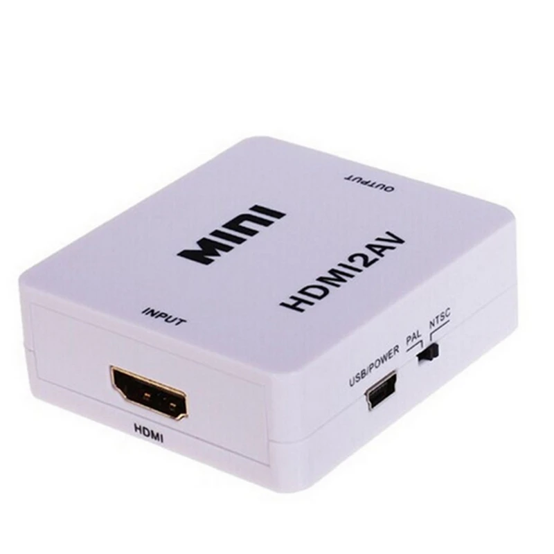 Trumsoon HDMI to AV 1080p HDMI2AV Converter CVBS L/R Video NTSC/PAL Adapter for TV-box PS3 PC Projector