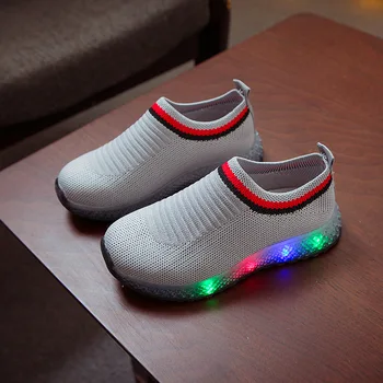 

Fashion Children's Shoes Kids Led Shoes Glowing Sneakers Size 21-30 Children's Sneakers For Girls Boys Air Mesh Soft Shoes