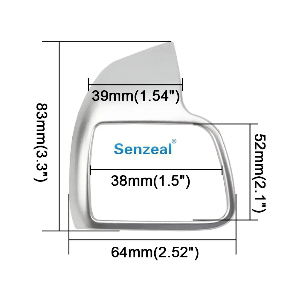 SENZEAL 2 шт. накладка на рулевое колесо ABS для Toyota Highlander 2014 2015 2016 2017 2018 2019