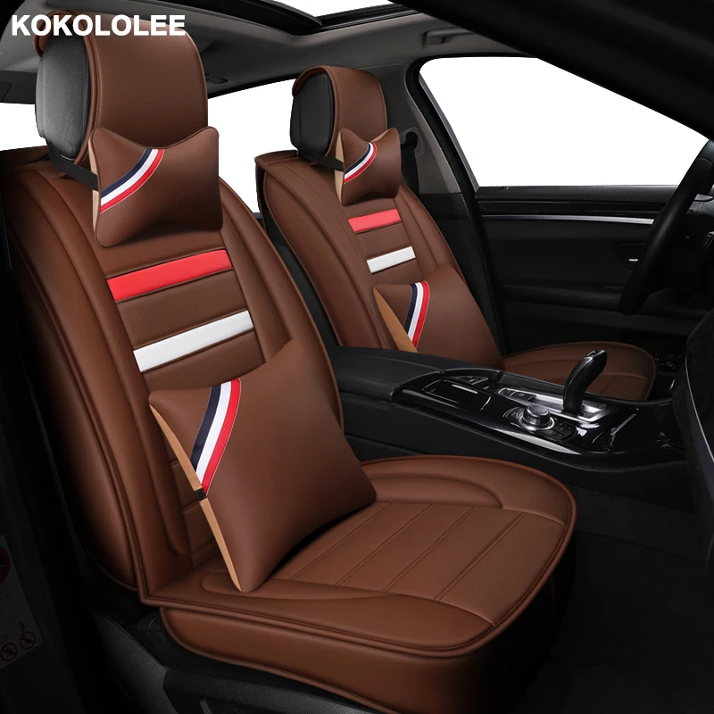 kokololee Universal Leather Car seat cover for Isuzu all models D MAX
