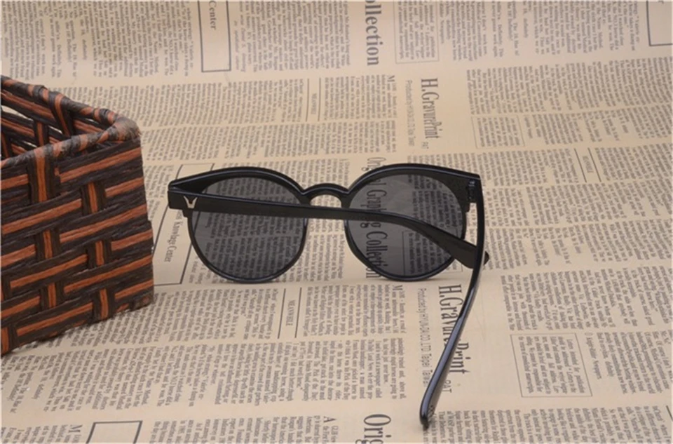 WANMEI. DS Oculos De Sol Feminino новые модные ретро дизайнерские Супер круглые очки кошачий глаз женские солнцезащитные очки Gog