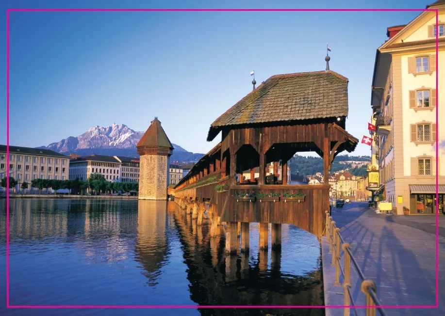 Туристические магниты более Мин. Заказ $12 швейцарские Luzern Cabell мосты