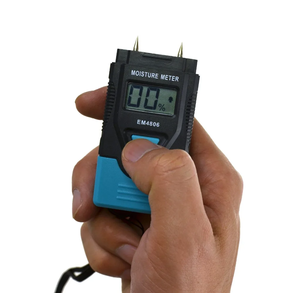 LCD Digital Wood Moisture Meter Detector Kelembaban Meter Lembab Kayu