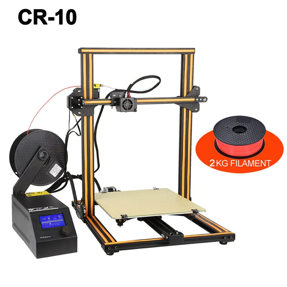 3d принтер CR-10/CR-10S/CR-10S4 самостоятельная сборка 3D DIY принтер наборы с алюминиевой рамкой и детектор нити включает 2 кг нити - Цвет: CR 10 add 2kg