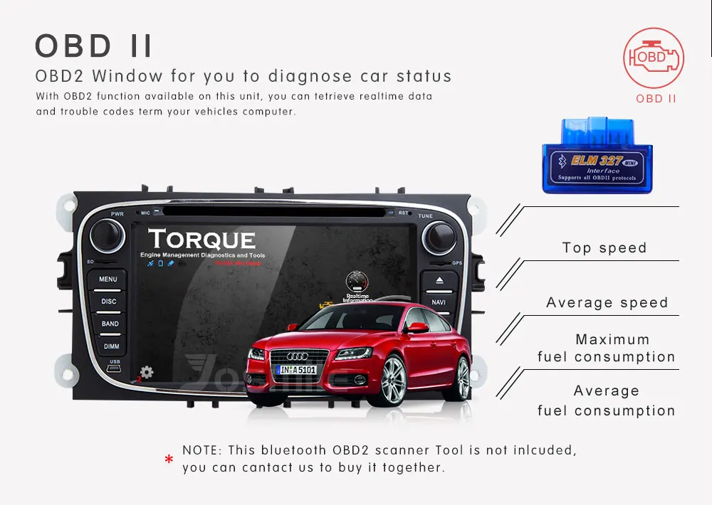 Clearance Android 8.1 2 din AutoRadio Car DVD Player For Ford Focus 2 Ford Mondeo 4 FordC-Max S-Max Kuga Galaxy Transit Connect Navigation 16