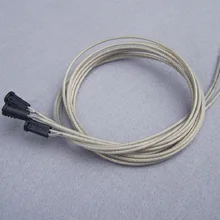 10 шт./лот G4 пластиковая розетка разъем для патрона с 0.3mm2(22AWG) плетеный fep кабель для люстры кристалл галогеновая лампа