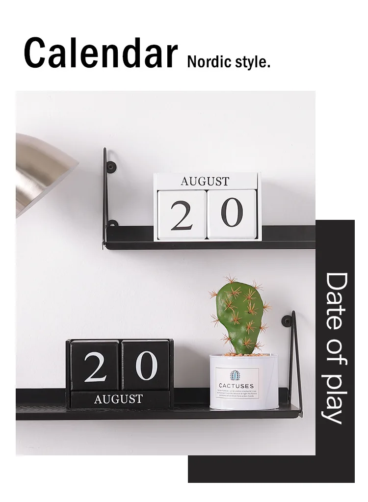 Manual de Mesa Nortic Criativo Calendario Pared Mesa Escritório Madeira Calendário Casa Decorações Papelaria Meninas Presente Aniversário 2020 2 Cheap Calendário