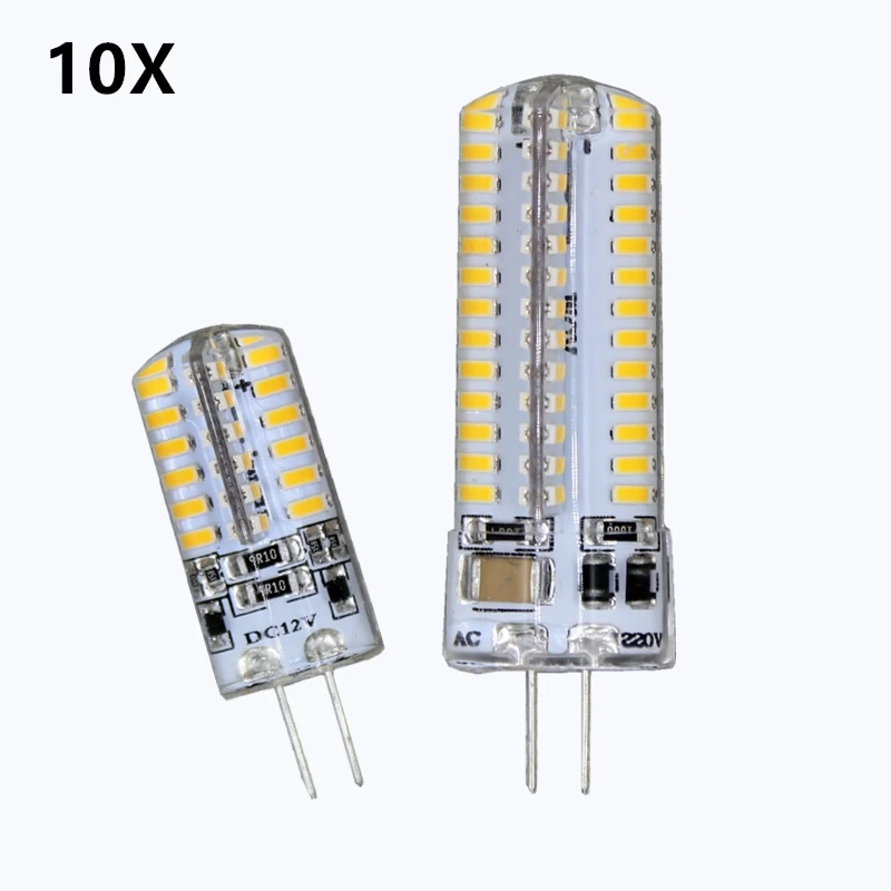 

10pcs G4 LED bulb DC12V 24 48 96 104 Instead of 15W-30w halogen lamp 360 degree saving light Crystal light Energy saving lamp