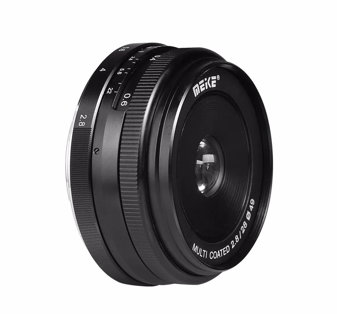 Meike MK-EF-M-28-2.8 28 мм f/2,8 объектив с фиксированным ручным фокусом для Canon EOS M1 M2 M3