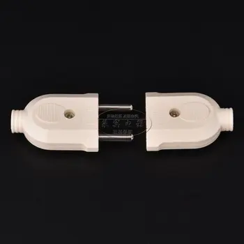 

10 pcs/lot ,European power extension cord butt plug socket plug socket European two round feet 10A250V