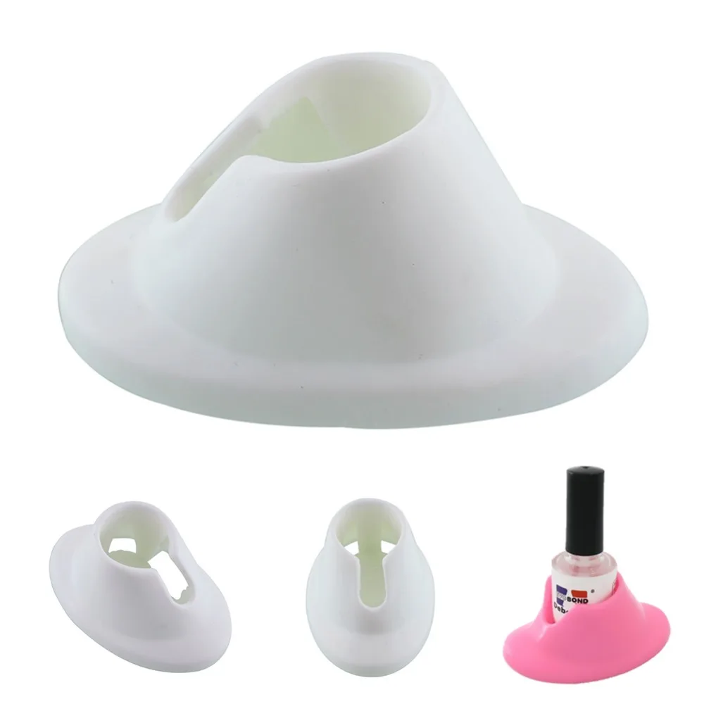 

Color Random DIY Salon profession Nail Art Tips Varnish Polish Display Rubber Holder Bottle Holder For UV Gel Nail Polish