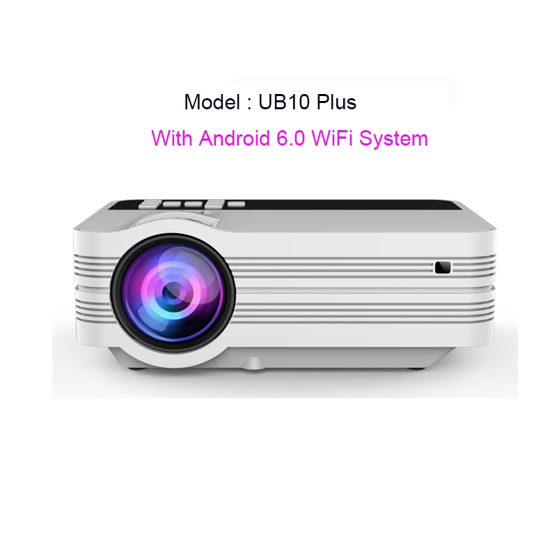 wifi projector Smartldea UB10 Mini Android 6.0 WiFi HD Home Projector Portable Multimedia LED Proyector with USB HD-in VGA SD AV Video Beamer cheap projector Projectors