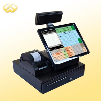 POS1501 Restaurant POS Software All In One Point Of Sale System Electronic Cash Register