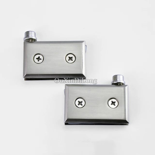 High Quality 8pairs Zinc Alloy Glass Door Pivot Hinges Cabinet High Quality 8pairs Zinc Alloy Glass Door Pivot Hinges Cabinet Clamps Clips Install Up