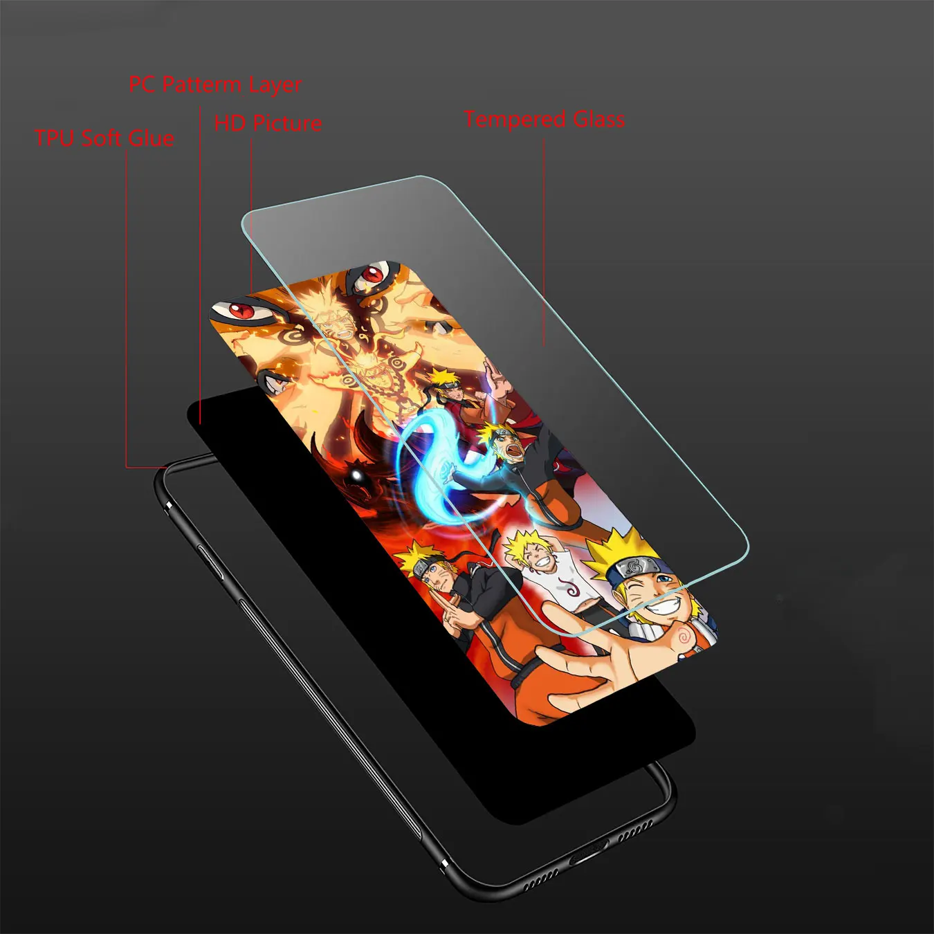 Lavaza Hokage Наруто Какаши закаленное стекло чехол для телефона для Apple iPhone XR X XS Max 6 6S 7 8 Plus 5 5S SE 10 чехол s 8 Plus