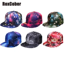 RoxCober Мужские Женские бейсболки Красочные звездное небо бейсболки Регулируемые пляжные хип хоп шляпы уличные танцевальные головные уборы козырьки