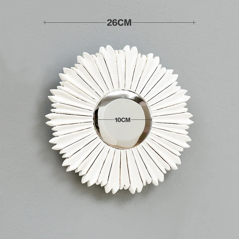 Aqumotic зеркало Защита от солнца настенный Декор Украшение крепление ТВ фон 1 шт. вечерние Висячие комнаты Suns украшение детской Intdoor - Цвет: white m