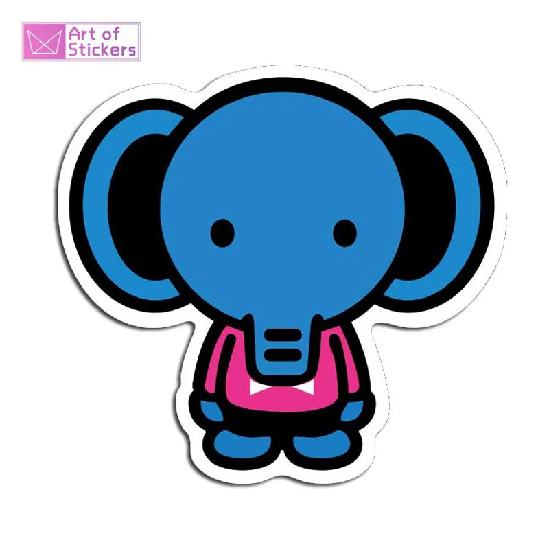 Elephant Trolley Bookkeeping Book Refrigerator Skateboard Cup Bag Car Motorcycle Helmet Personality Waterproof Sticker LW A0538 | Игрушки и