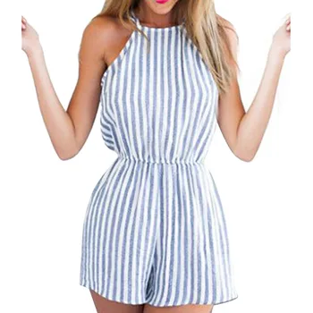 Women Summer Clubwear Halter Backless Playsuit Bodycon Party Jumpsuit Romper Trousers S M L XL