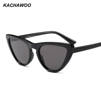 

Kachawoo black cute sexy retro cat eye sunglasses leopard women small sun glasses for ladies gift summer 2018