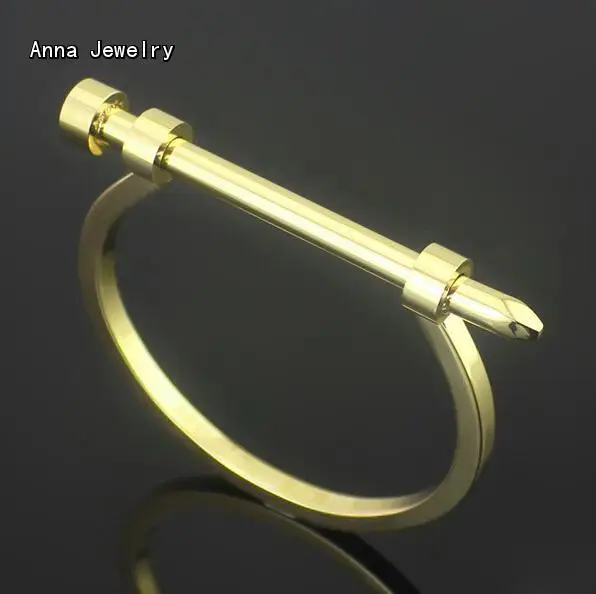 

Finest Designer NAIL BRACELET,Platinum Steel Material in 4 Colors Available.Stylish Horseshoe Pattern Women Cuff Bracelet Bangle
