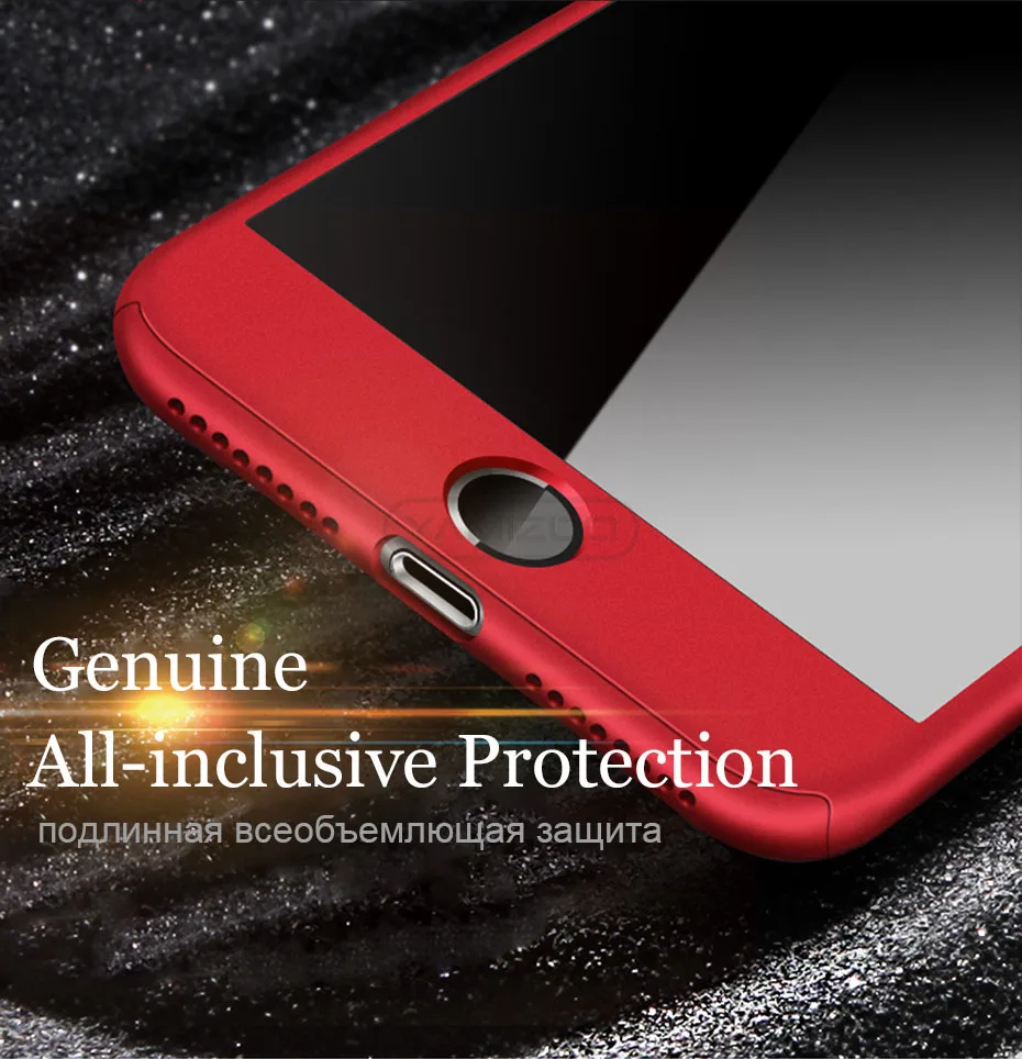 YAMIZOO Case For iPhone 6s 6 7 8 X Cover 360 Degree Luxury Protection Full Hard Cover Coque For iPhone 7 6 6s 8 Plus Phone Cases (4)