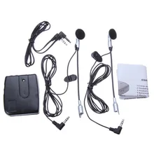New Portable Plastic Motorbike Motorcycle Helmet Headset 2 way Intercom Communication System Excluding 2*7 Batteries for MP3/CD