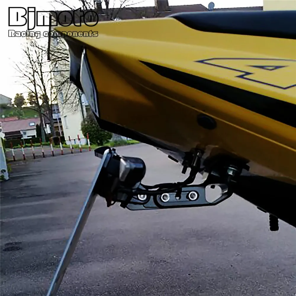 Bjmoto Мотоцикла Алюминиевый номерного кронштейн номерных знаков держатель рамка