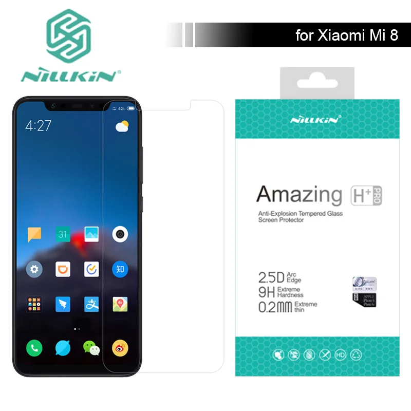 Стекло Nillkin для Xiaomi Mi 8 9h/ч + Pro M8 закаленное стекло защита экрана 0 2 мм Mi8