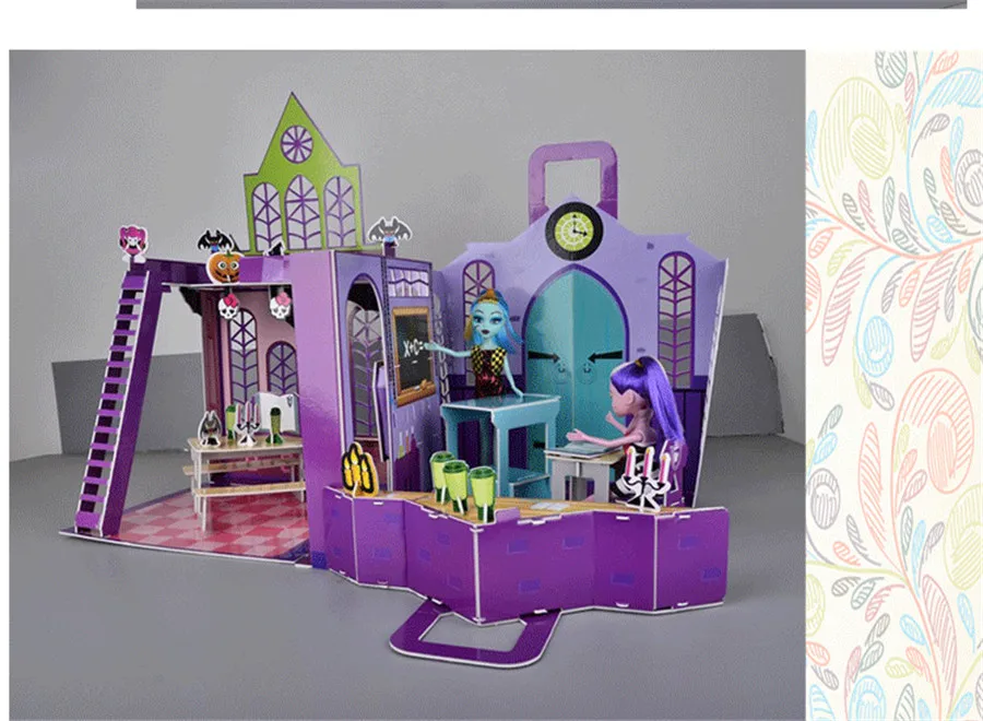monster high school dollhouse