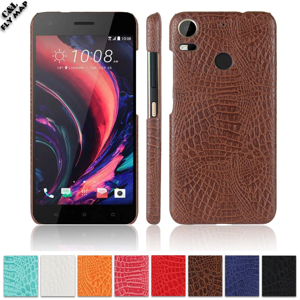 Крокодиловый Чехол для HTC Desire 10 Pro D10w D10i винтажный Жесткий ПК Защитный чехол