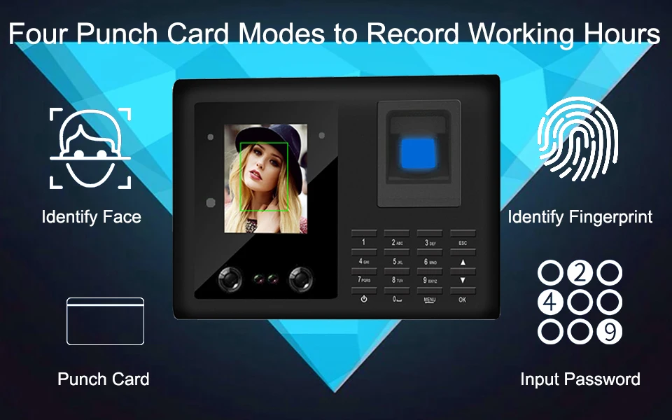 Eseye Биометрические уход за кожей лица распознавания посещаемости системы TCP/IP USB Время контроль доступа работника устройства машины