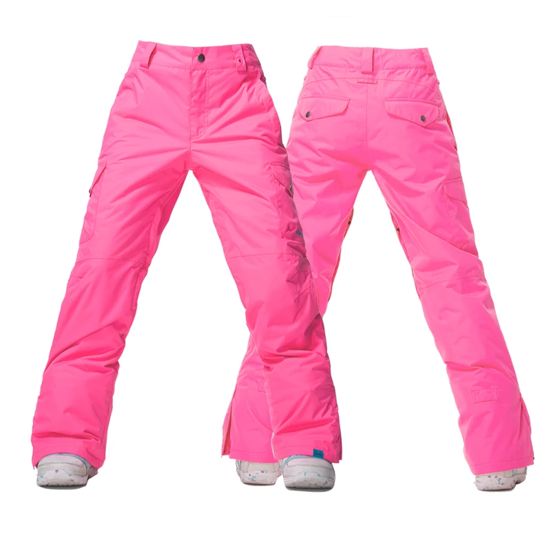 GSOU SNOW Women Men Baggy Ski Pants Cargo Snowboard Pants Snow Sport