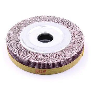 

150mm Dia 60#/80# Grit Abrasive Sandpaper Sanding Polishing Flap Wheel Disc
