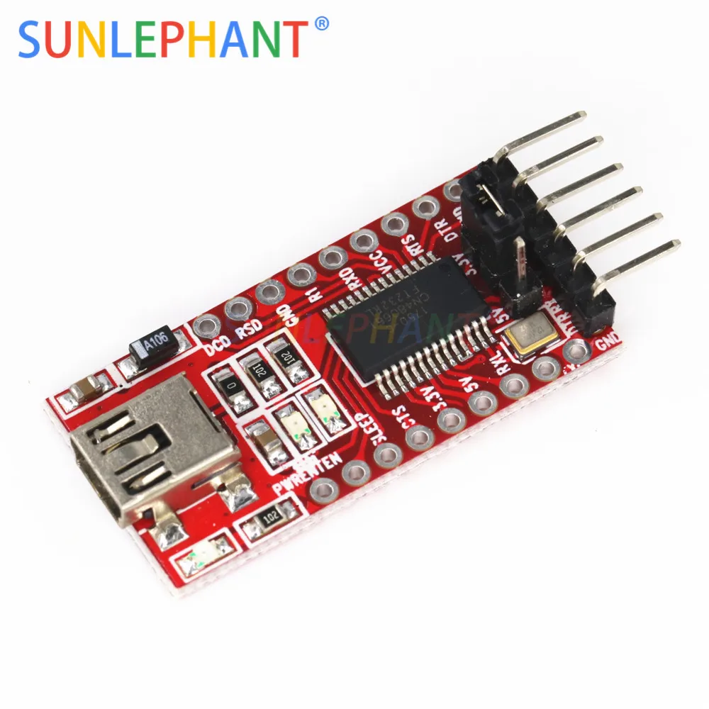 Высокое качество FT232RL FT232 FTDI USB 3 V 5 к TTL последовательный адаптер модуль мини-порт |