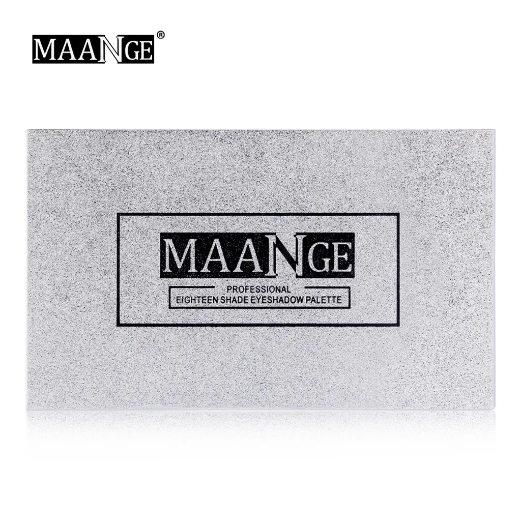MAANGE 18 цветов sombras de ojos profesial роскошный золотой матовый телесный тени для век Водонепроницаемая палитра+ 5 шт. кисти#20