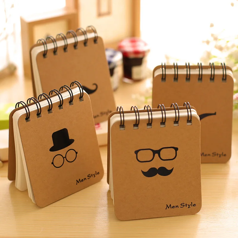 

1pcs special offer sale environmental protection pocket notebook beard coils of the optional graph 9*8.5cm mini cute notebook