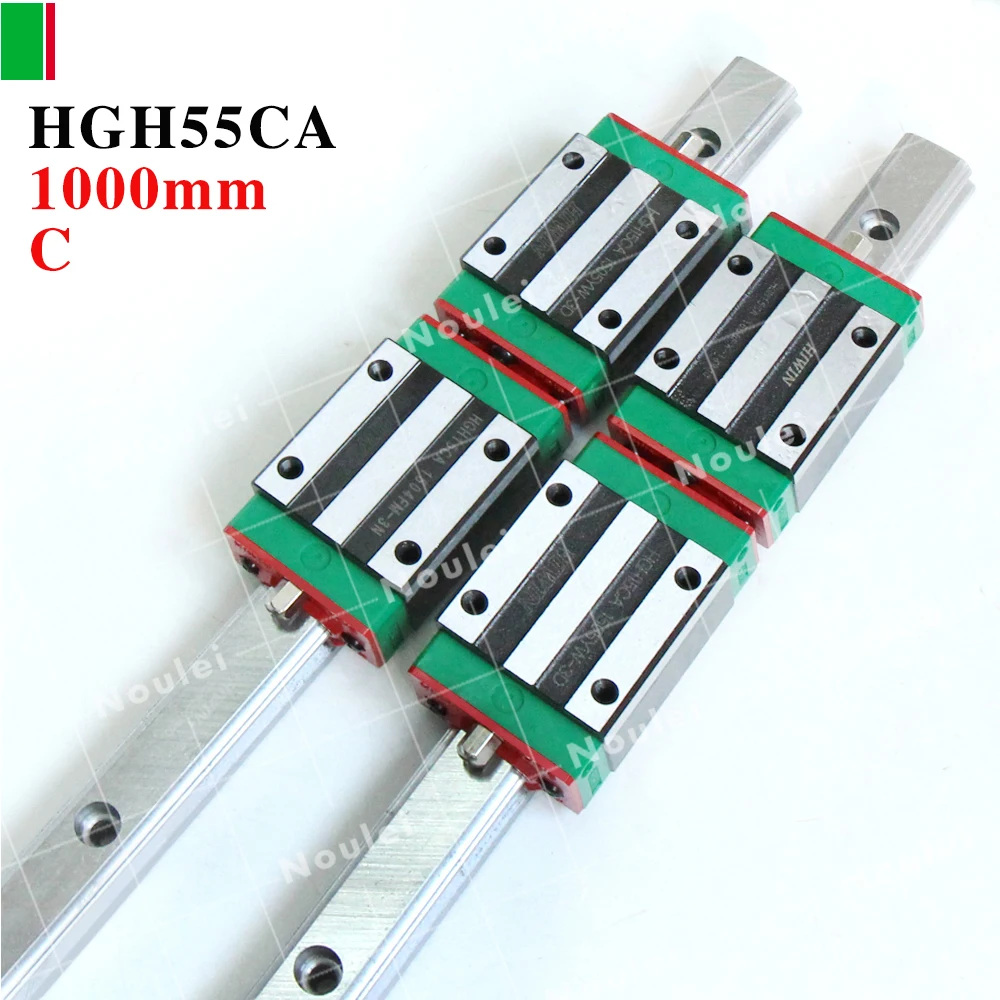 HIWIN HGH55CA slide block with 1000mm linear guide rail HGR55 for CNC parts