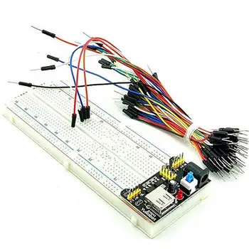 

ABS Breadboard Plastic 20-29 AWG Solderless For Arduino H2E5 MB-102 Replacement Component 300V/3-5A Electrical