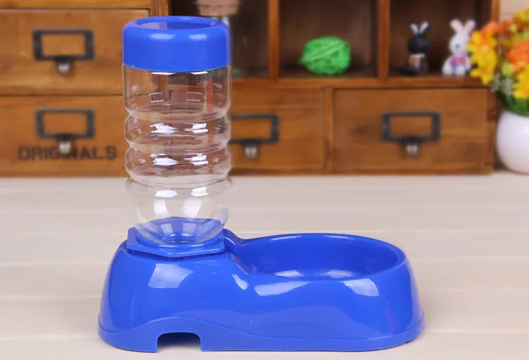 Горячие Продажи Собака Щенок Кот котенок автоматический дозатор воды миска для еды питатель бутылки воды D-1441