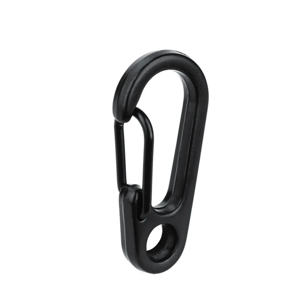 

Carabiner Bottle Hook Keychain Buckle Hanging Padlock Release Keyring Camping Hiking Tents Spring Snap Hook Stainless Steel