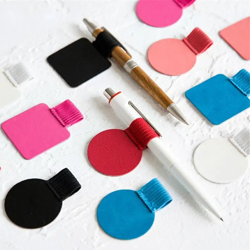 

Leather Colored Pen Holder Traveler Journal Notebook Clip Pen Diary Notebook Accessory D20
