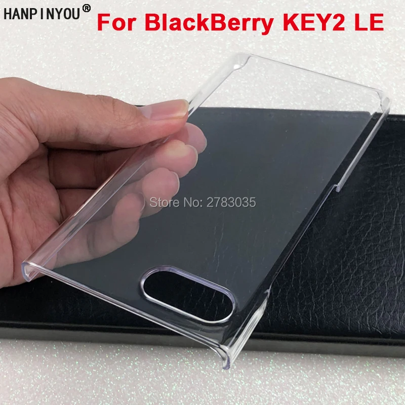 

For BlackBerry Key2 LE BBE100-1 BBE100-2 4.5" Glossy Snap Phone Case Crystal Invisible Hard PC Cover Clear Protect Back Shell