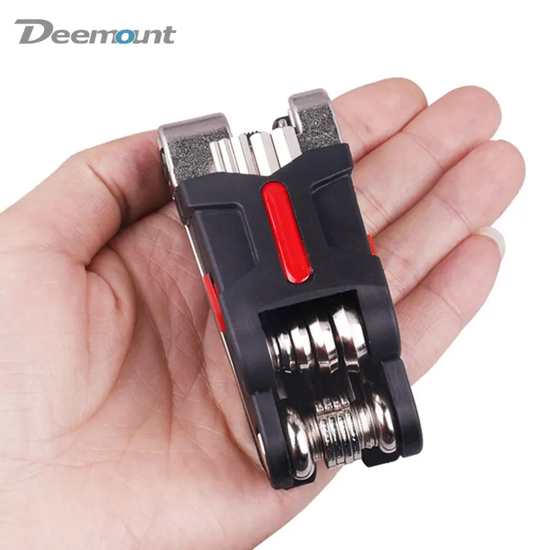 buy Deemount Multi function Tool Kit 16 in 1 Bicycle Repair Service Tool Set Chain Cutter Screwdriver Flat Allen Key Nipple Wrench