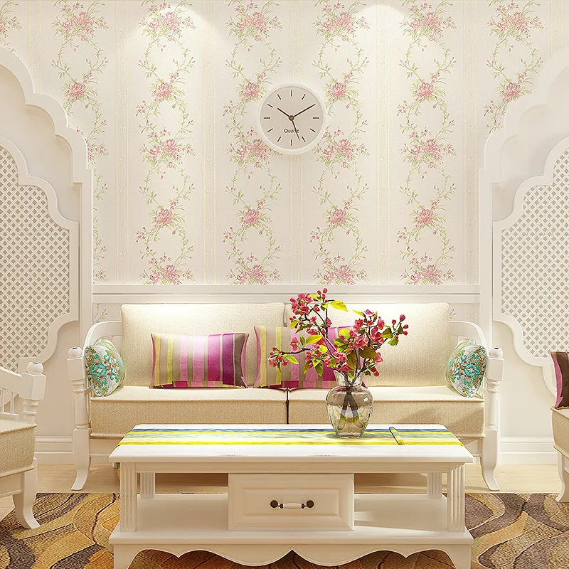 

European Non-woven Wallpaper Roll Modern Simple Living Room Bedroom TV Background Wallpapers 3d Embossed Deep Embossed Wallpaper